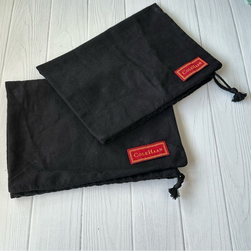 2 Cole Haan Black Shoe Dustbags  15 x 10